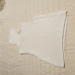 Vintage Banana Republic white sleeveless turtleneck